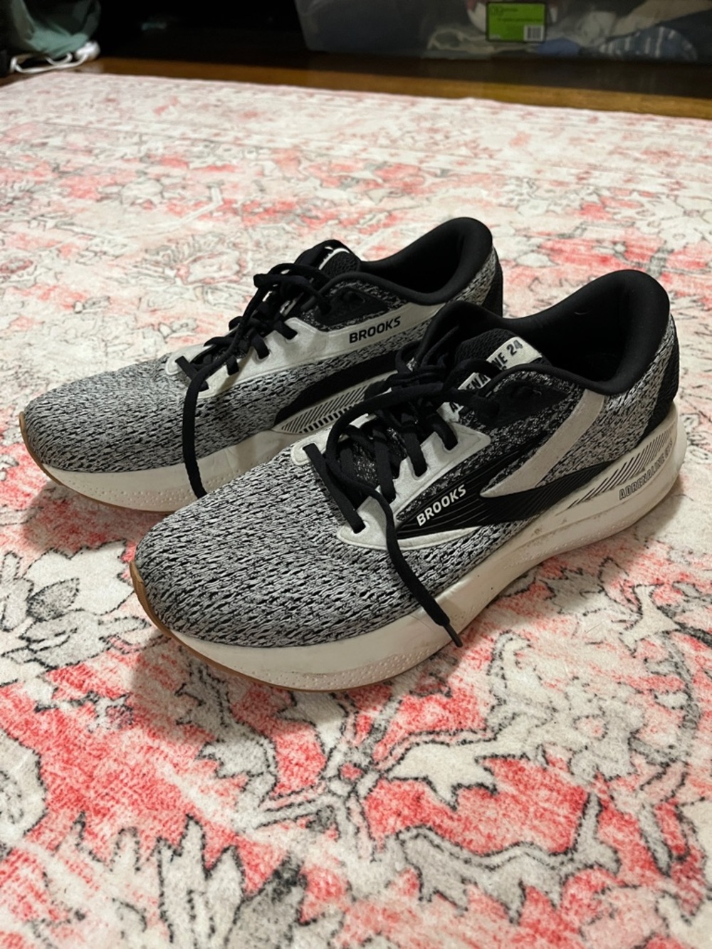 Brooks Gray and Black Men's Running Shoes - Adrenaline GTS - SZ 10